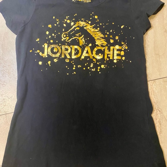Jordache horse gold black tee - Picture 7 of 7
